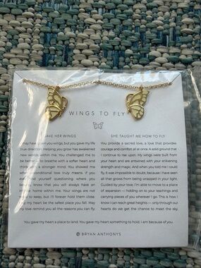 Bryan Anthonys Gold Butterfly Wing Necklace